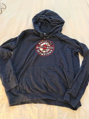 UConn Men’s Basketball National Champions Navy Hoodie - Back-to-Back